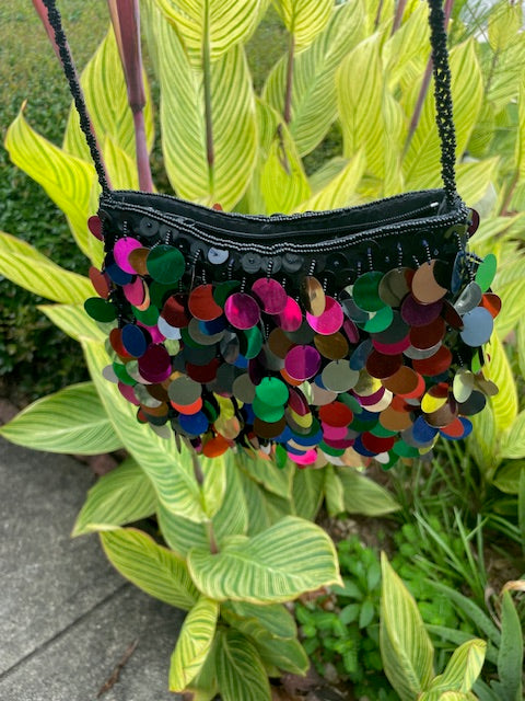 Multicolored Sequin Purse